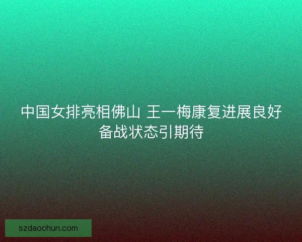 中国女排亮相佛山 王一梅康复进展良好备战状态引期待